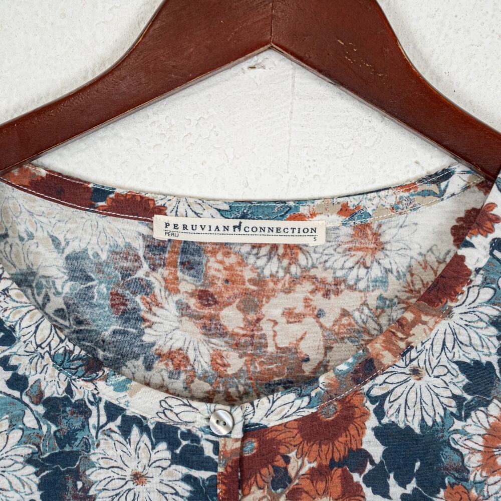 Peruvian Connection Women's Floral Print Babydoll Dress size Small - Picture 3 of 9